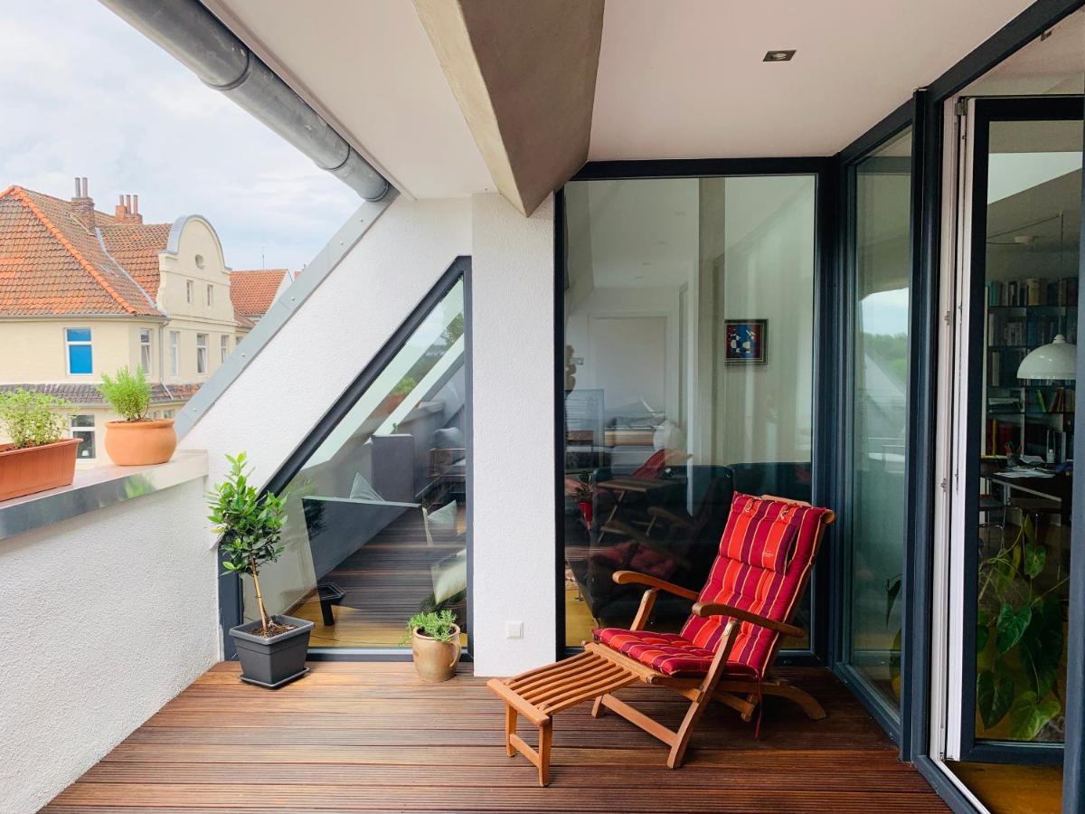 Exklusives Penthouse Im Ehemaligen Bunker Apartment ฮันโนเวอร์ ภายนอก รูปภาพ